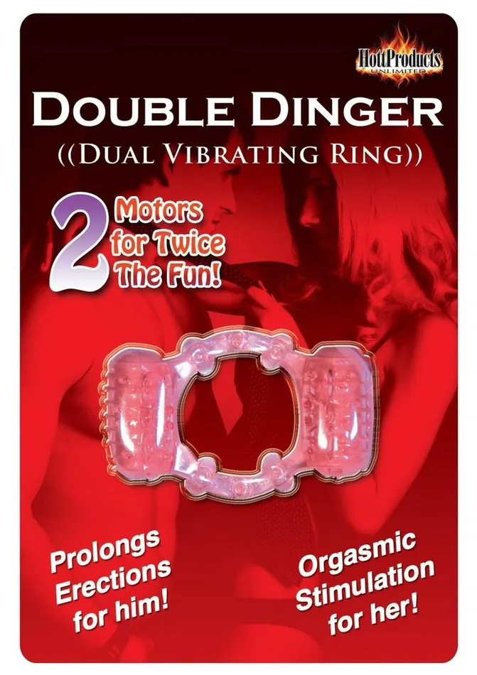 Couples Hott Products Humm Dinger Double Dinger Dual Vibrating Cock Ring