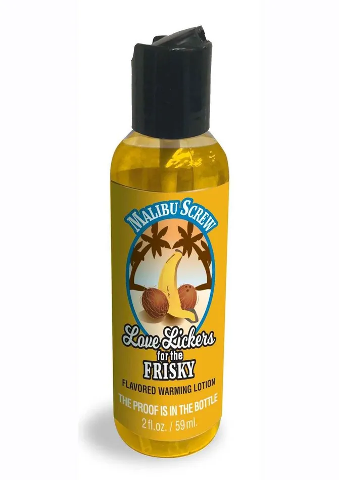 Couples Love Lickers Love Lickers Pineapple and Coconut Flavored Warming Massage Oil 2oz Malibu Screw