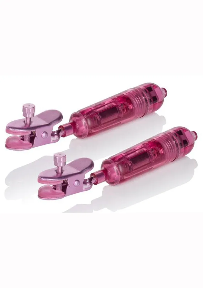 Couples Nipple Play Nipple Play One Touch Vibrating Nipple Clamps