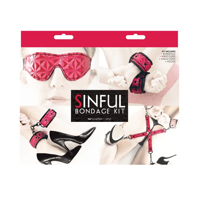 Couples Sinful Bondage Kit Pink nsnovelties