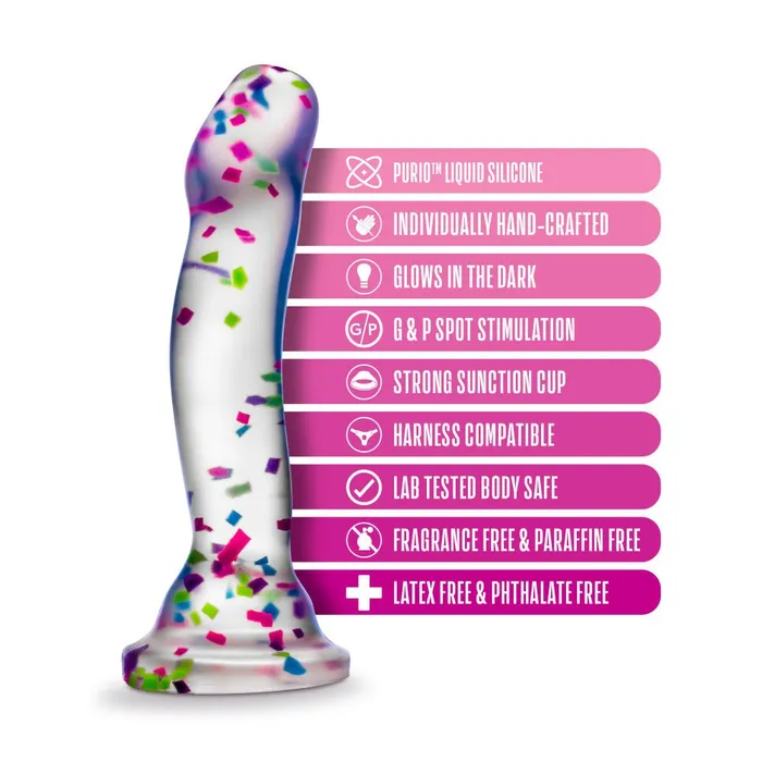 Dildos Neo Elite Glow Hanky Panky Glow In Dark Clear 19 cm Dong Blush Novelties