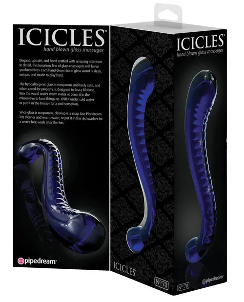 Dildos Pipedream Products Icicles Hand Blown Glass Gspot Dildo Pink