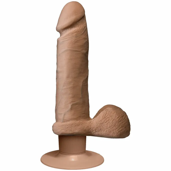 Dildos Realistic Cock UR3 Ultraskyn Vibrating 6 inch Brown Realistic Cocks