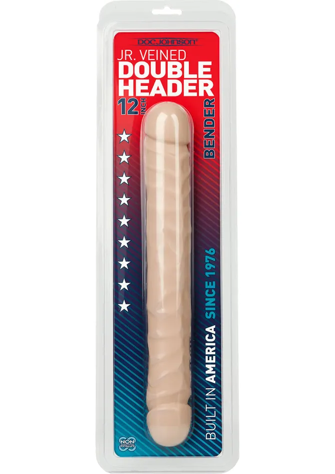 Doc Johnson Dildos Jr Veined Double Header Bender Dildo