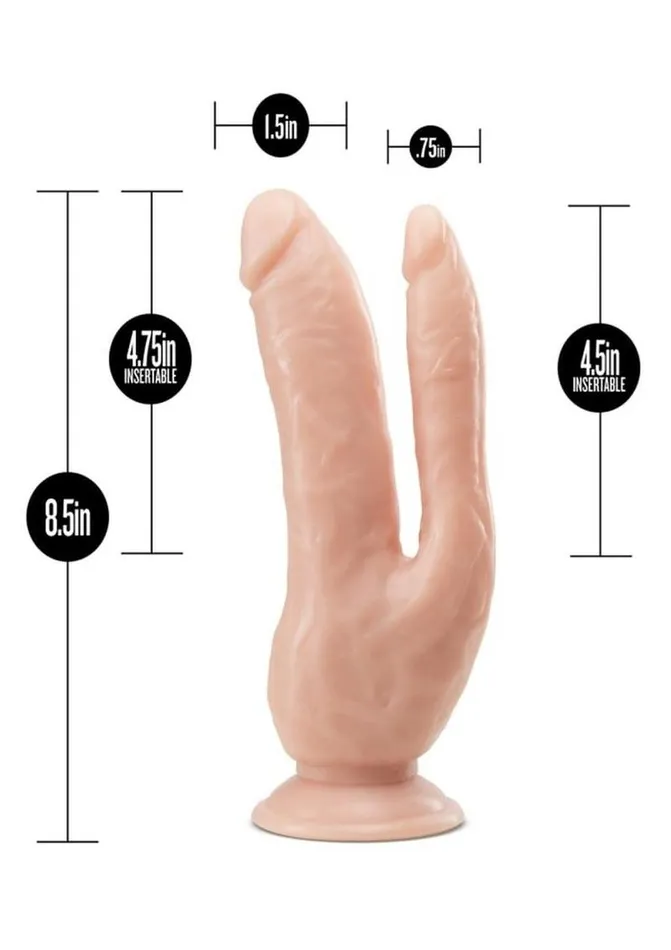 Dr Skin Dr Skin Dual Penetrating Dildo with Suction Cup Female Sex Toys