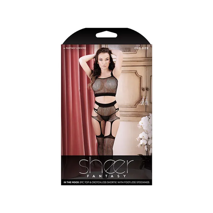 Fantasy Lingerie Female Sex Toys In the Mood Sheer Body Stocking