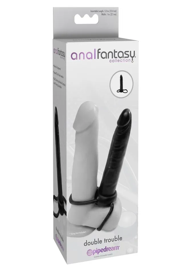 Female Sex Toys Anal Fantasy Collection Double Trouble StrapOn Cockring Anal Fantasy Collection