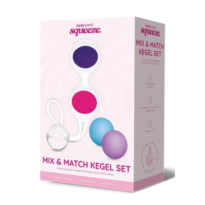 Female Sex Toys Bodywand Squeeze Mix Match Kegel Set Coloured Weighted Kegel Balls Set Bodywand