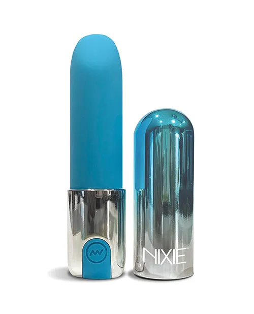 Female Sex Toys Global Novelties LLC Nixie Smooch Rechargeable Lipstick Vibrator