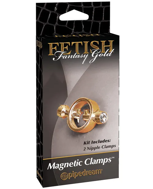 Female Sex Toys Pipedream Products Fetish Fantasy Gold Magnetic Nipple Clamps Gold