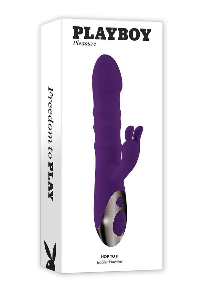 Female Sex Toys Playboy Playboy Hop to It Rechargeable Silicone Rabbit Vibrator