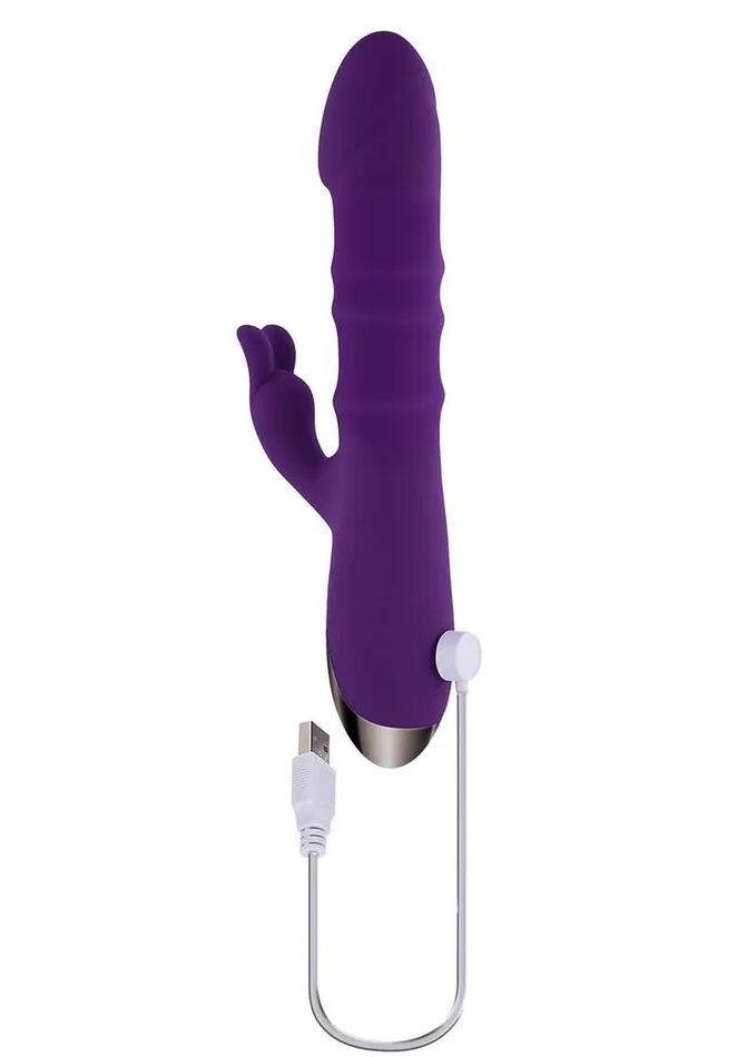 Female Sex Toys Playboy Playboy Hop to It Rechargeable Silicone Rabbit Vibrator