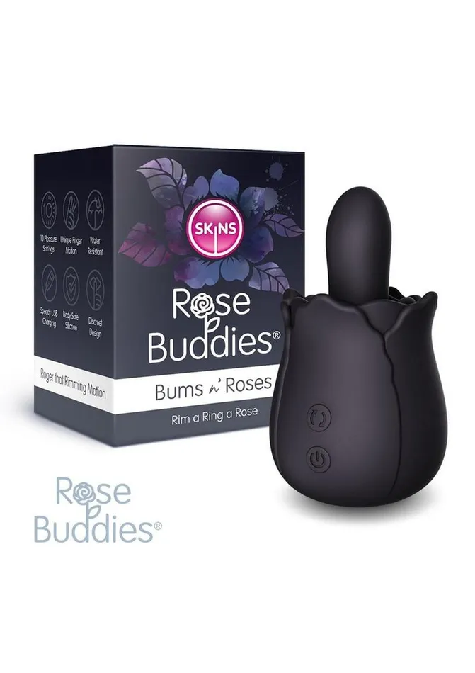 Female Sex Toys Skins Skins Rose Buddies Bums N Roses Rechargeable Silicone Vibrator