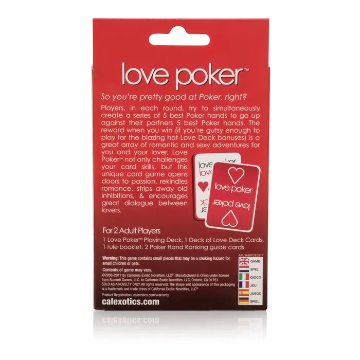 Games California Exotic Love Poker Card Game