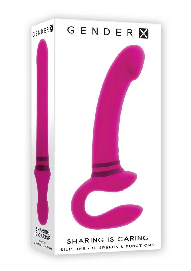 Gender X Sharing Is Caring Rechargeable Silicone Dual Vibrator Gender X Female Sex Toys