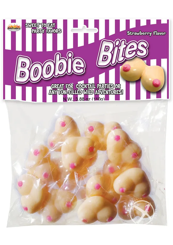 Hott Products Dildos Boobie Bites Candy Strawberry