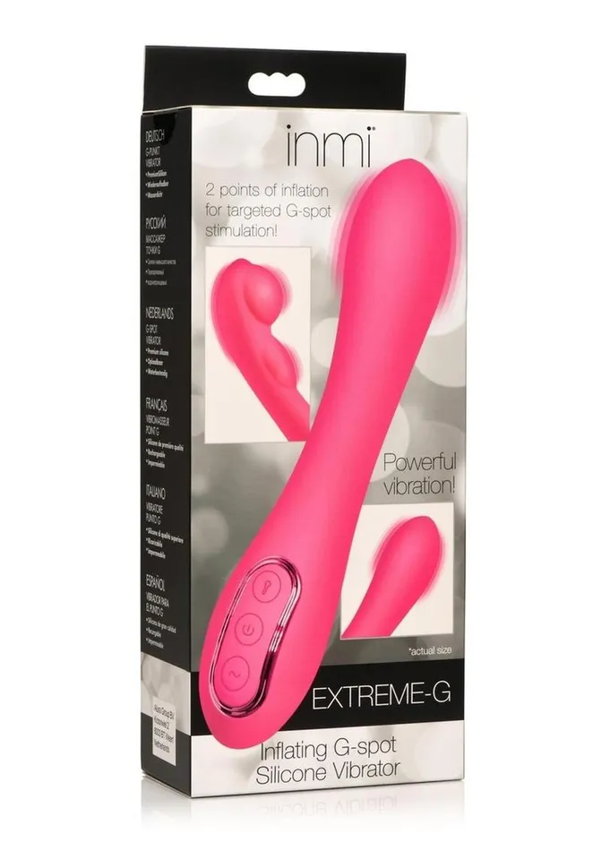 Inmi Female Sex Toys Inmi ExtremeG Inflating GSpot Rechargeable Silicone Vibrator