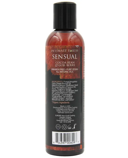 Intimate Earth Sensual Massage Oil 120 ml Cocoa Bean Gogi Berry New Earth Trading LLC Couples