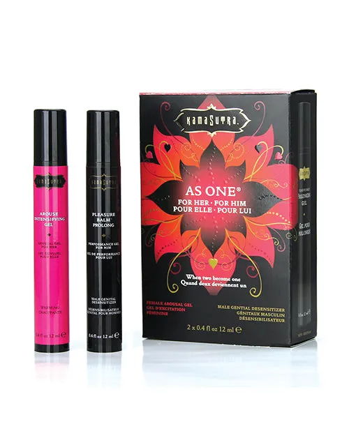 Kama Sutra Couples Kama Sutra As One Intensify Plus Warming Prolonging Gel Couples Kit 4 oz