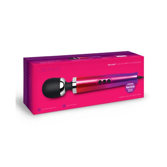 Le Wand Die Cast Ombr PlugIn Vibrating Wand Le Wand Female Sex Toys