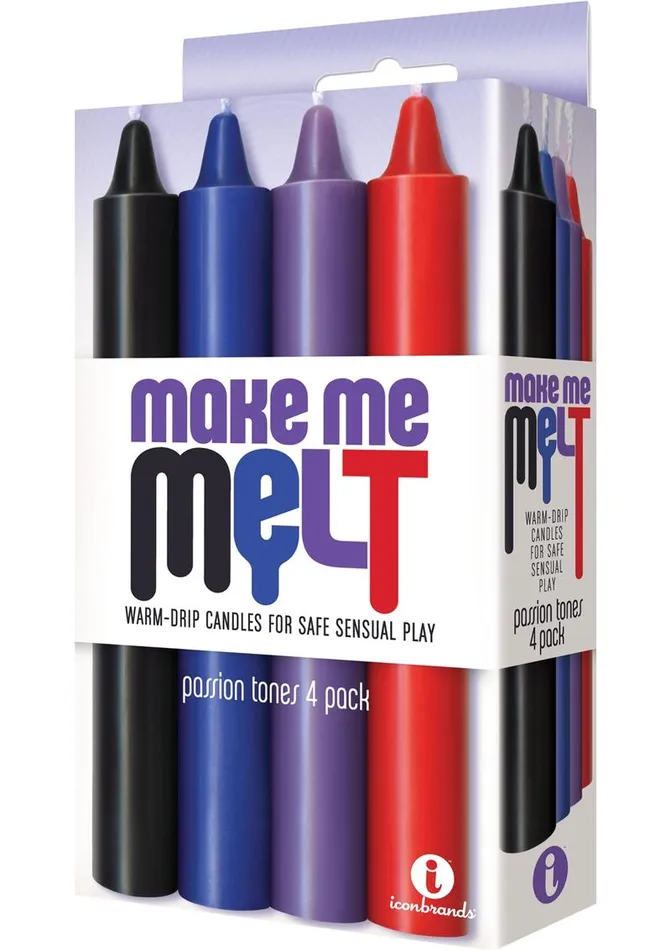 Make Me Melt Vibrators Make Me Melt WarmDrip Candles 4 Pack Passion Tones