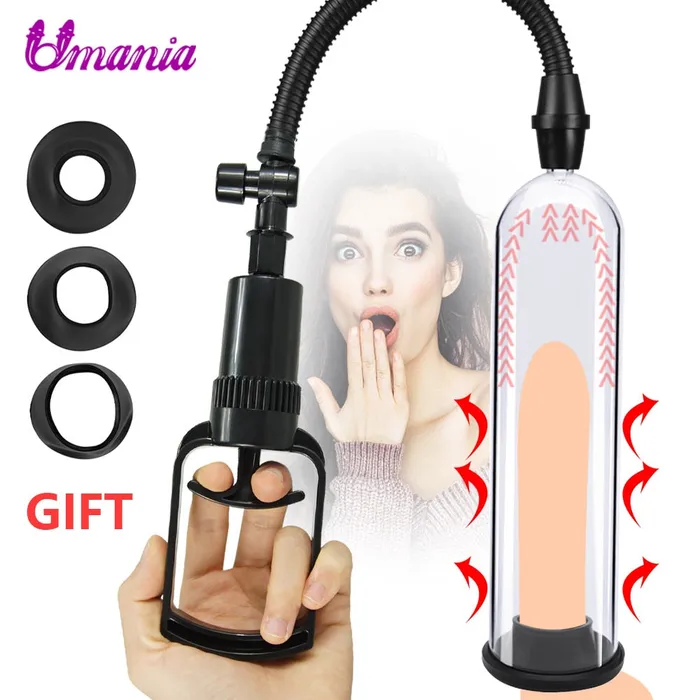 Male Penis Pump Vacuum Pump Manual Penis Extender Enhancer sex toys for us Male Sex Toys