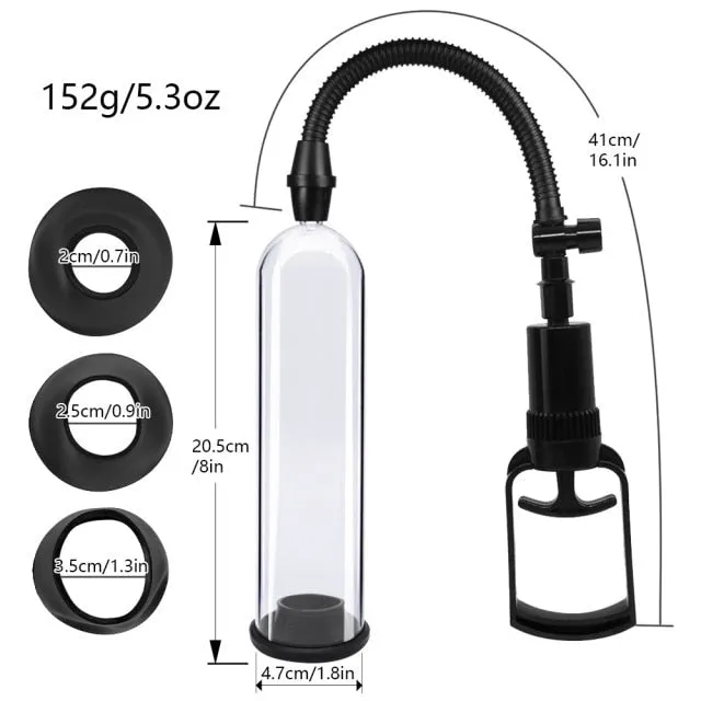 Male Penis Pump Vacuum Pump Manual Penis Extender Enhancer sex toys for us Male Sex Toys