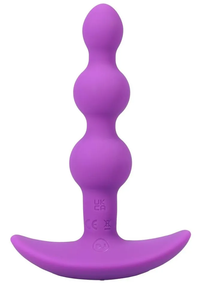 Male Sex Toys APlay APlay Shaker Rechargeable Silicone Beaded Anal Plug with Remote Control