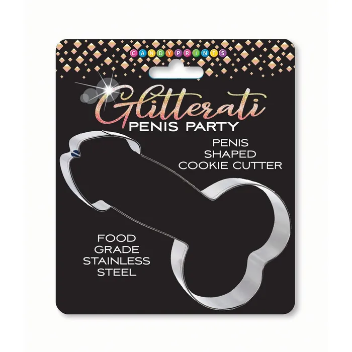 Male Sex Toys Glitterati Penis Cookie Cutter Chrome Little Genie