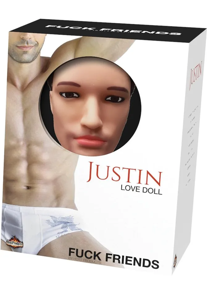 Male Sex Toys Hott Products Fuck Friends Justin Inflatable 59in Love Doll with Vibrating Cock