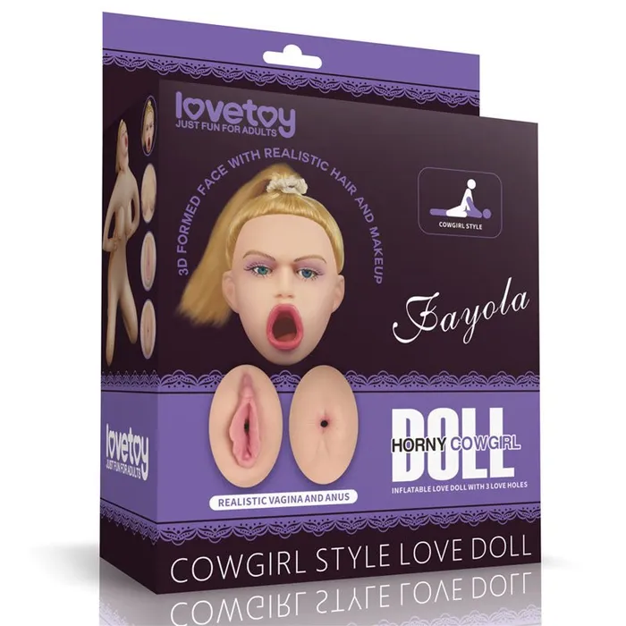 Male Sex Toys Lovetoy Fayola Horny Cowgirl Doll Inflatable Love Doll