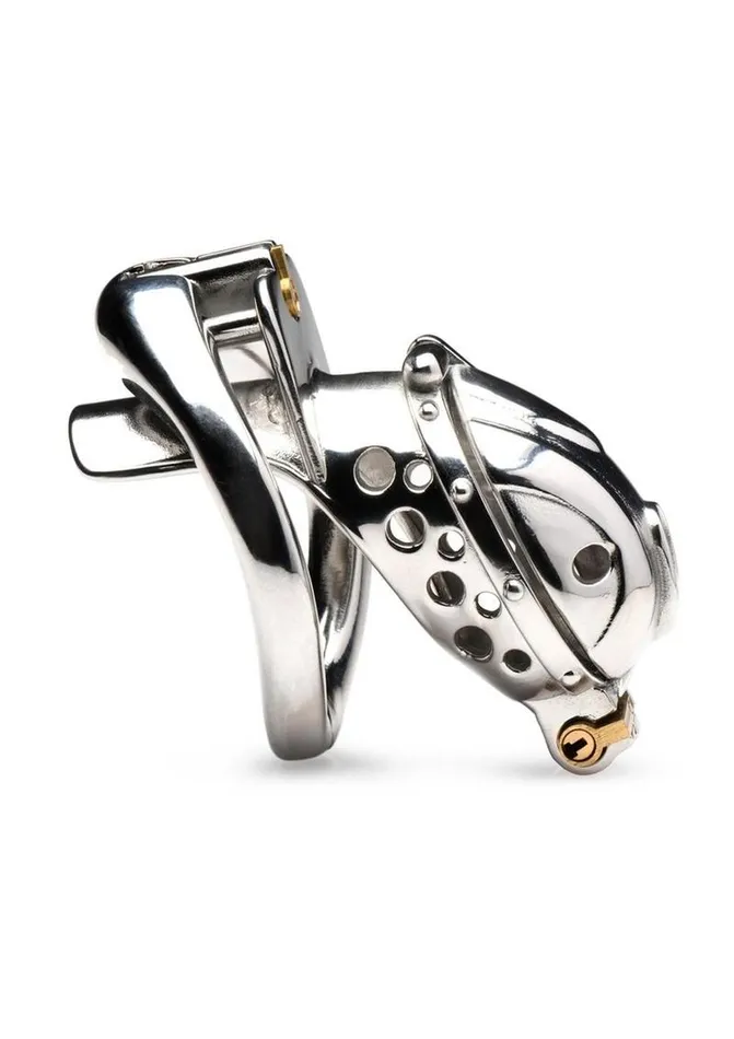 Male Sex Toys Master Series Master Series Entrapment Deluxe Locking Chastity Cage