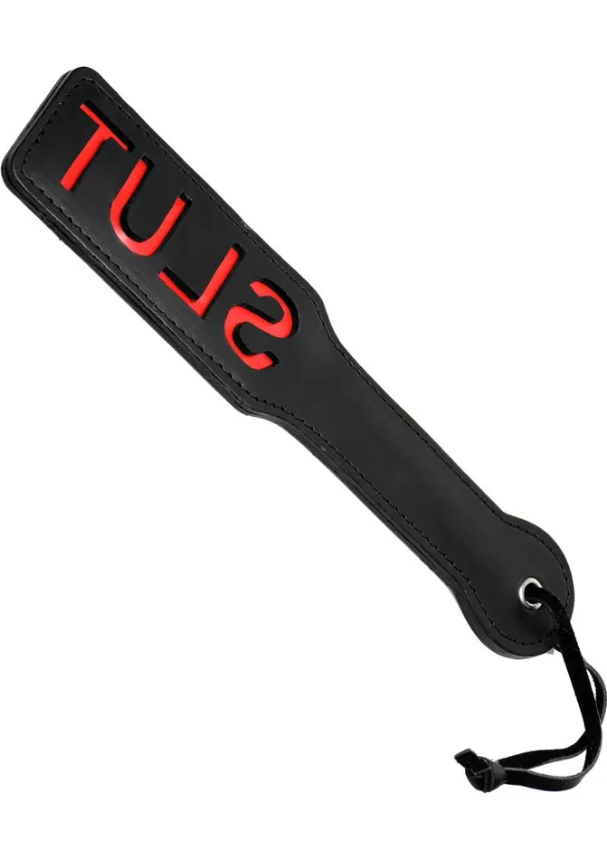 Master Series Crimson Tied Male Sex Toys Master Series Crimson Tied Slut Steel Enforced Spanking Paddle