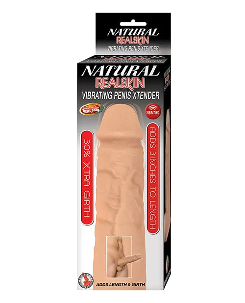 Nasstoys Male Sex Toys Natural Realskin Vibrating Penis Xtender 