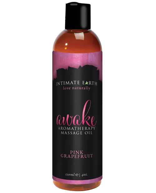 New Earth Trading LLC Couples Intimate Earth Awake Massage Oil 120 ml Pink Grapefruit