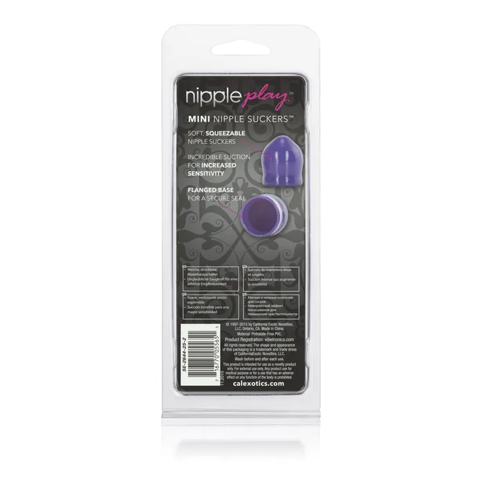 Nipple Play Mini Nipple Suckers Purple California Exotic Vibrators