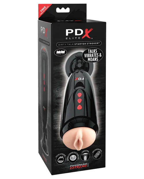 Pdx Brands Male Sex Toys PDX Elite Dirty Talk Starter Stroker