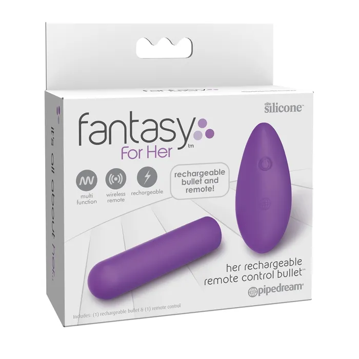 Pipedream Female Sex Toys Fantasy for Her Her Rechargeable Remote Control Bullet Purple