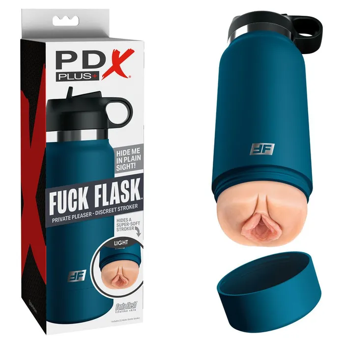 Pipedream Male Sex Toys PDX Plus Fuck Flask Private Pleaser Flesh Discreet Vagina Stroker