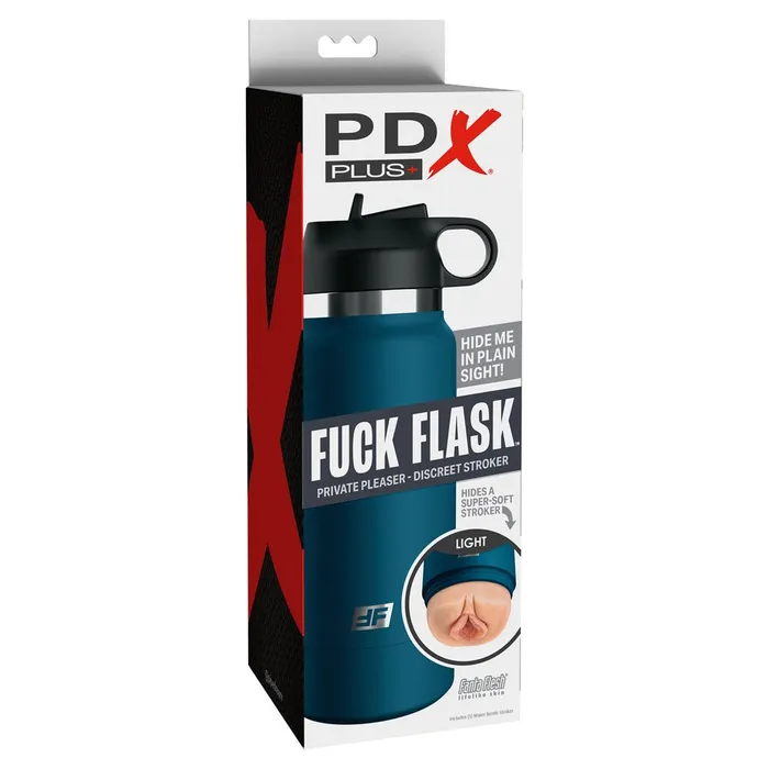 Pipedream Male Sex Toys PDX Plus Fuck Flask Private Pleaser Flesh Discreet Vagina Stroker