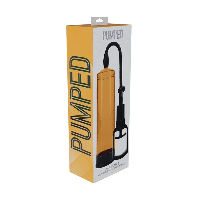 PUMPED Basic Pump 2 Orange Penis Pump Shots Toys Male Sex Toys