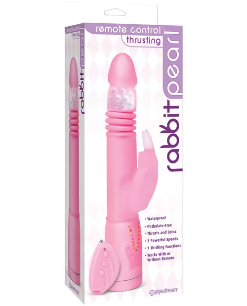 Remote Control Thrusting Rabbit Pearl Pink Pipedream Products Vibrators