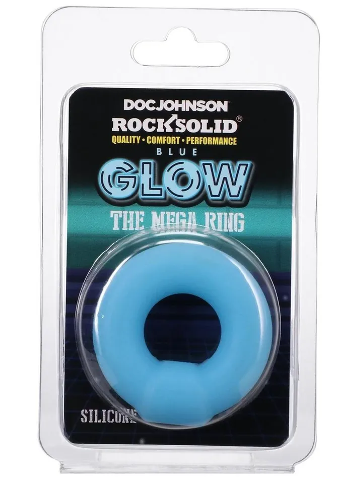 Rock Solid The Mega Ring Glow In The Dark Silicone Cock Ring Rock Solid Male Sex Toys