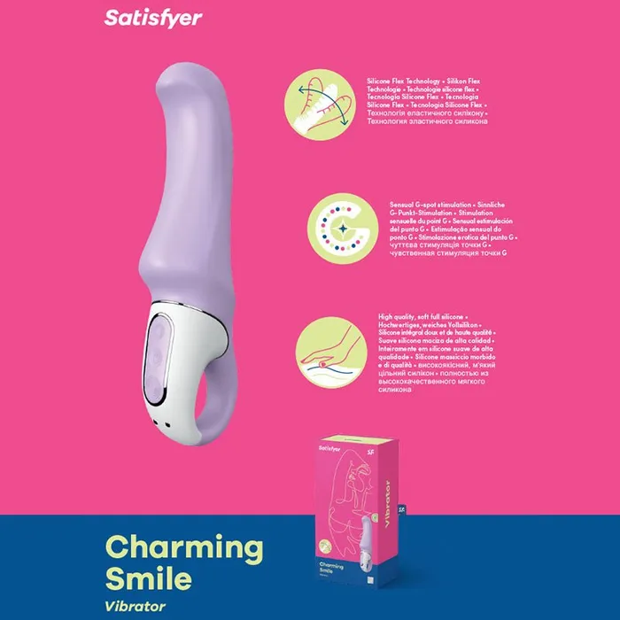 Satisfyer Vibrators Satisfyer Vibes Charming Smile Lilac USB Rechargeable Vibrator