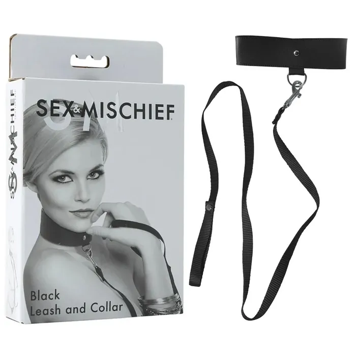 Sex Mischief Black Leash Collar Sportsheets Anal