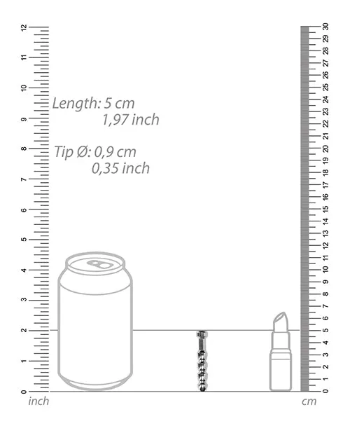 Shots Ouch 9mm Urethral Sounding Metal Plug Shots America LLC Male Sex Toys