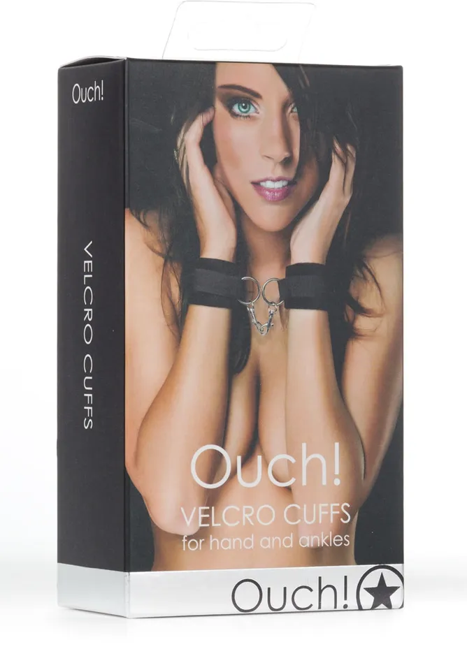 Shots Ouch Anal Velcro Cuffs Black