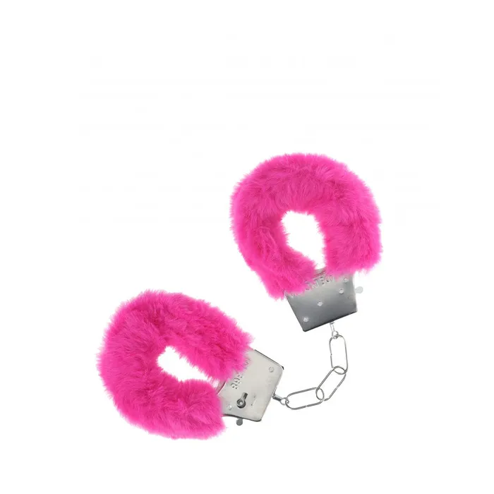 Shots Toys OUCH Classic Fluffy Cuffs Pink Fluffy Restraints Vibrators