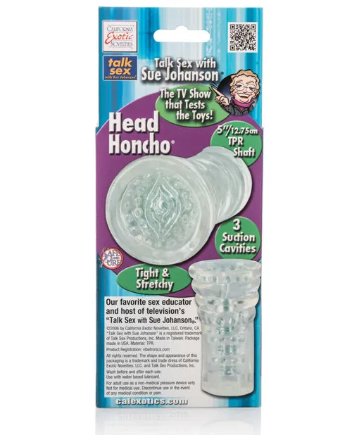 Sue Johanson Head Honcho Clear California Exotic Novelties Dildos