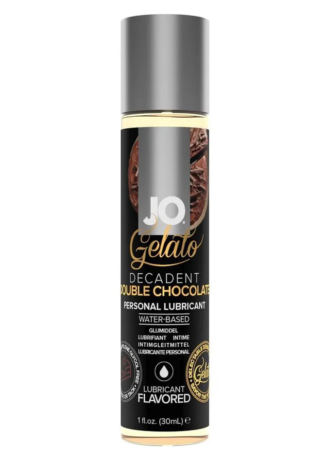 System JO JO Gelato Water Based Lube Decadent Double Chocolate 1oz Bottle Dildos